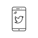 mobile, phone, social media, twitter, twitter logo