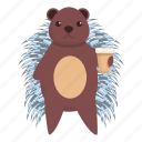 baby, christmas, coffee, cup, flower, porcupine