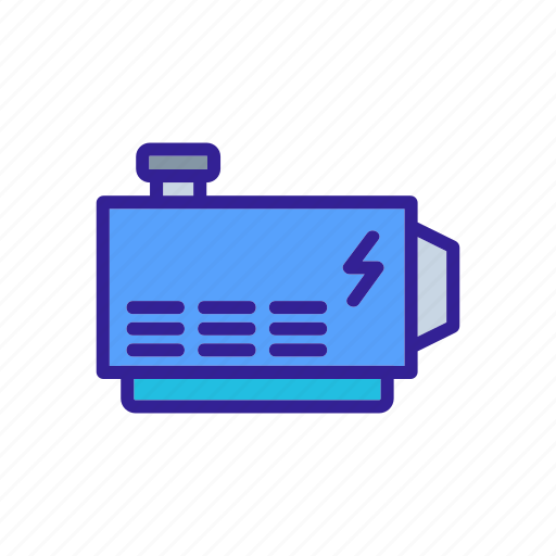 Alternator, electric, equipment, generating, generator, portable, stable icon - Download on Iconfinder