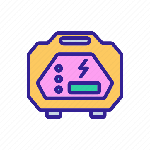 Digital, electricity, generator, generators, high, portable, quality icon - Download on Iconfinder