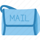 mail, bag, letter, delivering, postage