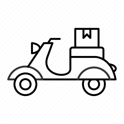 Delivery, motorbike, motorcycle, scooter, transportation icon - Download on Iconfinder