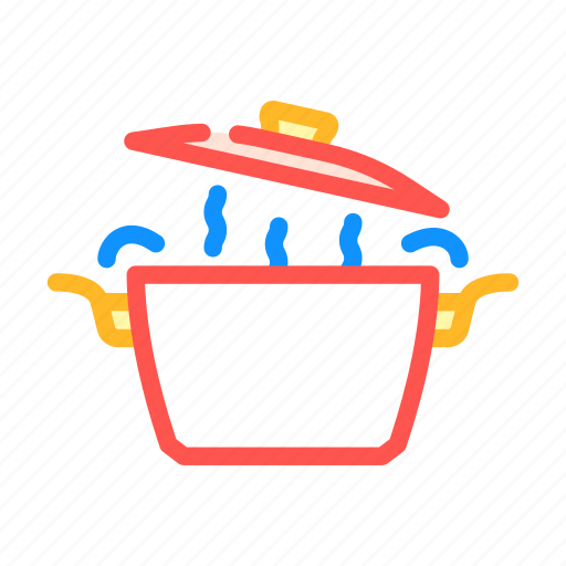 Hot, pot, cooking, kitchen, food, pan icon - Download on Iconfinder