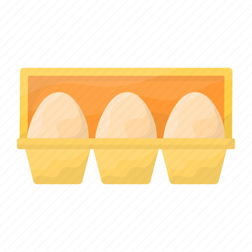 Eggs, tray, packed eggs, disposable, egg storage icon - Download on Iconfinder