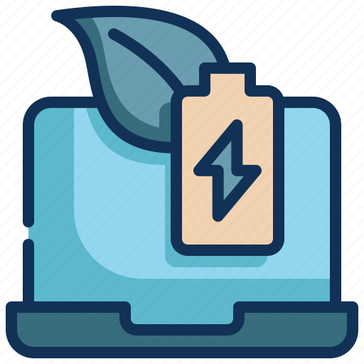 Laptop, power, saving, energy, eco, technology icon - Download on Iconfinder