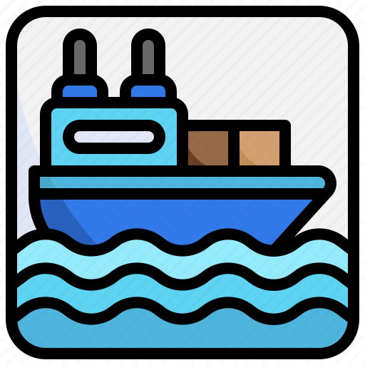 Cargo, boat, shipment, shipping, ship, sea, transport icon - Download on Iconfinder