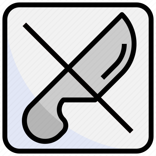 No, knife, shipping, delivery, blade, not, allowed icon - Download on Iconfinder