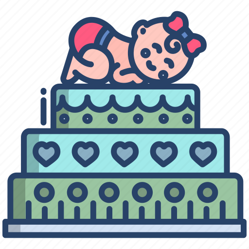 Baby, shower, cake icon - Download on Iconfinder