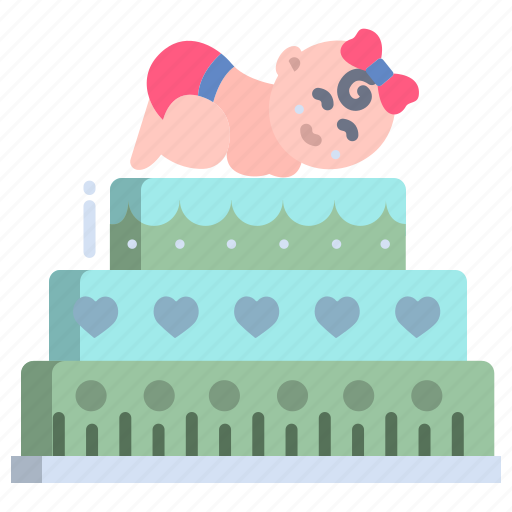 Baby, shower, cake icon - Download on Iconfinder