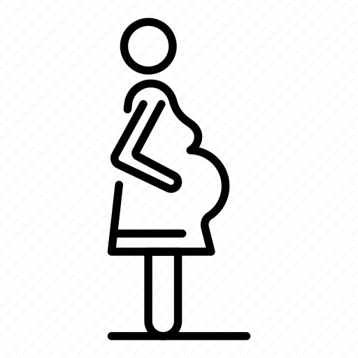Belly, child, expecting, family, pregnant, silhouette, woman icon - Download on Iconfinder