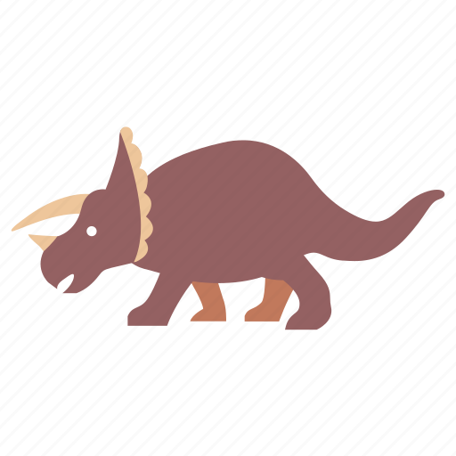 Cretaceous, dinosaur, herbivorous, horned, jurassic, triceratops icon - Download on Iconfinder