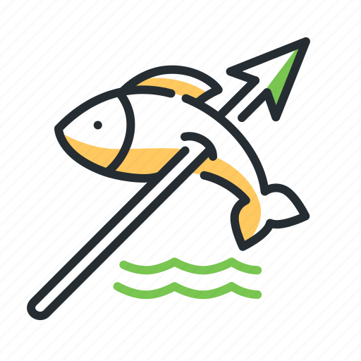 Fishing, life, prehistoric, spear icon - Download on Iconfinder