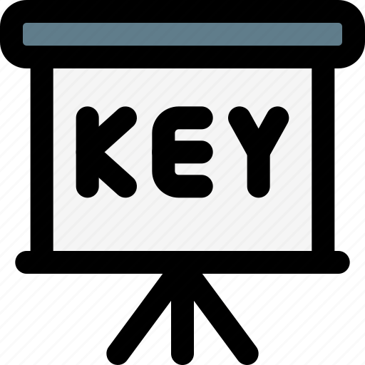 Presentation, key, work, office icon - Download on Iconfinder