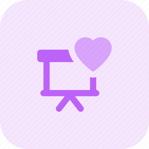 Presentation, work, office, heart icon - Download on Iconfinder