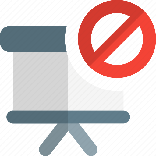 Presentation, banned, work, office icon - Download on Iconfinder