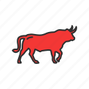 animal, bull, bull market, red bull