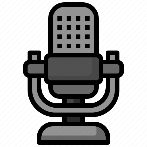 Microphones, pedestal, tribune, podium, conference icon - Download on Iconfinder