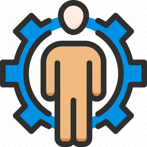 Business, cogwheel, man, options, presenter, settings, stand icon - Download on Iconfinder