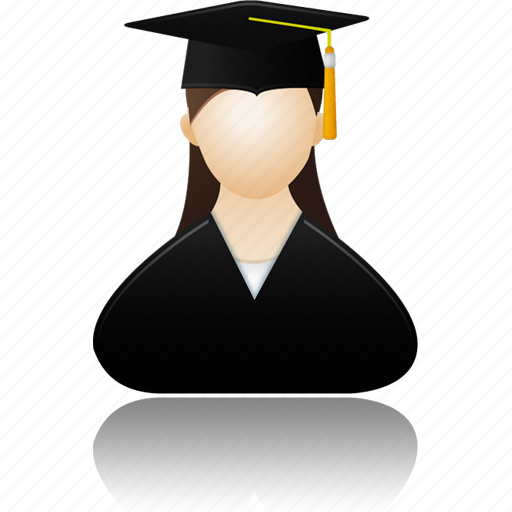 Female, graduate, girl, woman, lady, user, people icon - Download on Iconfinder