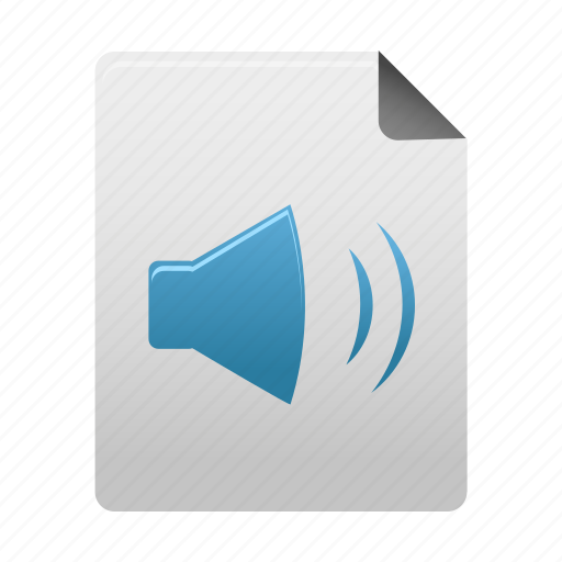 Audio, file, document, documents, files, page, paper icon - Download on Iconfinder