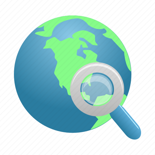 Globe, search, earth, find, global, world, zoom icon - Download on Iconfinder