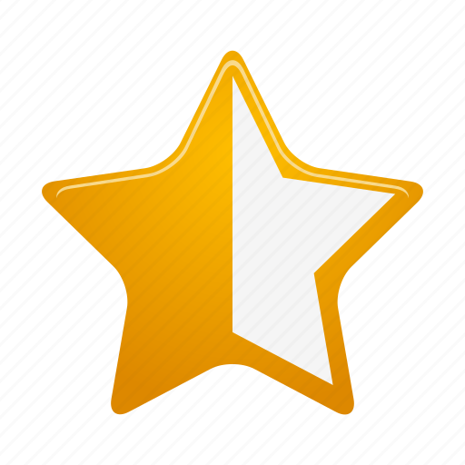 Full, half, star, bookmark, favorite, like, rating icon - Download on Iconfinder