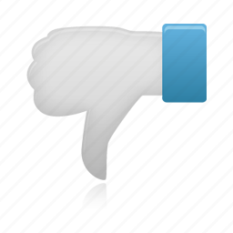 Down, thumb, hand, finger, gesture icon - Download on Iconfinder