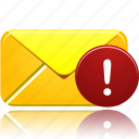 email, alert, message, attention, mail, warning, envelope