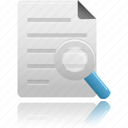 Search, file, text, magnifying, paper, document, find icon - Download on Iconfinder