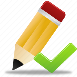 Edit, validated, write, pencil icon - Download on Iconfinder