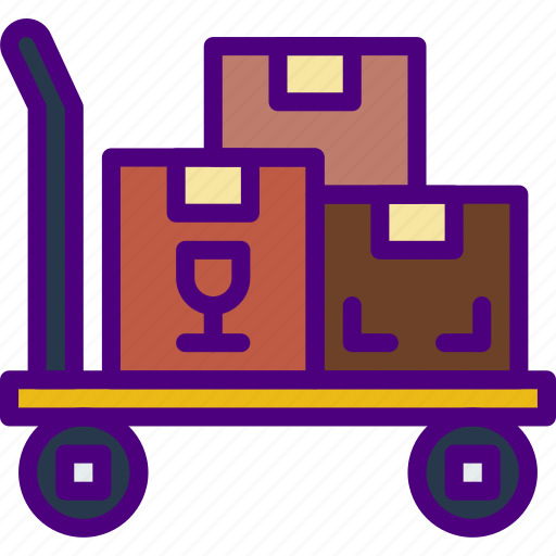 Delivery, forklift, manual, package, receive, track icon - Download on Iconfinder