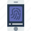 fingerprint, gadget, phone, sensor, technology, web 