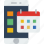 app, calendar, date, interface, mobile, web 