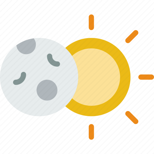 Eclipse, forecast, moon, rain, sun, weather icon - Download on Iconfinder