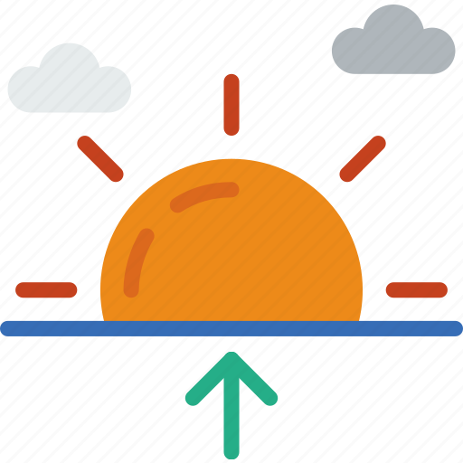Forecast, rain, sun, sunrise, weather icon - Download on Iconfinder