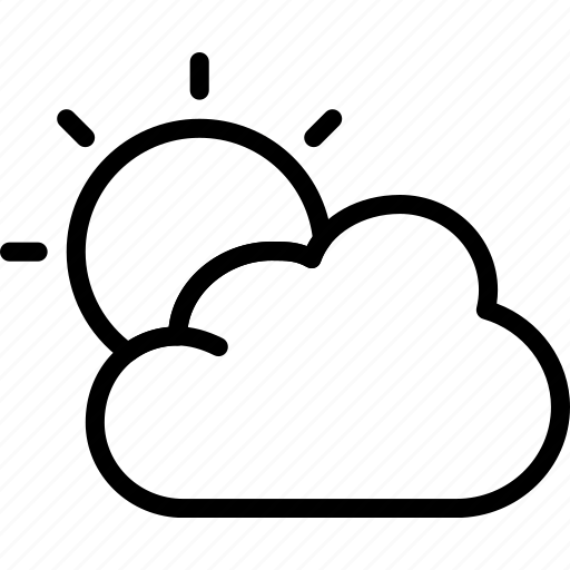 Cloudy, forecast, rain, sun, weather icon - Download on Iconfinder