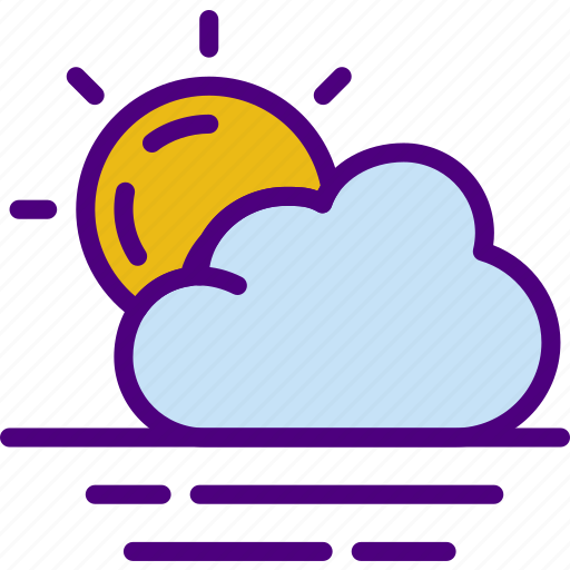 Cloudy, forecast, rain, sun, weather icon - Download on Iconfinder
