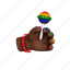 hand, rainbow, candy, lollipop, lgbt 