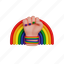 lgbt, fist, and, rainbow 