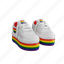 rainbow, shoes 