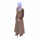 muslim, priest, isometric