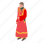 priest, red, clothes, isometric 