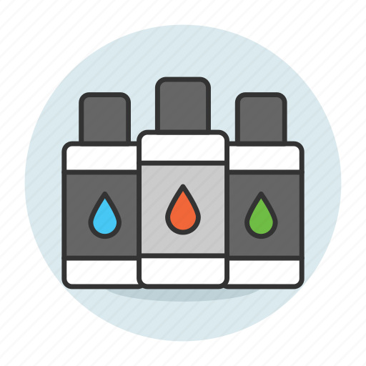 Rgb, color bottles, printing, paint, toner bottles, color print icon - Download on Iconfinder