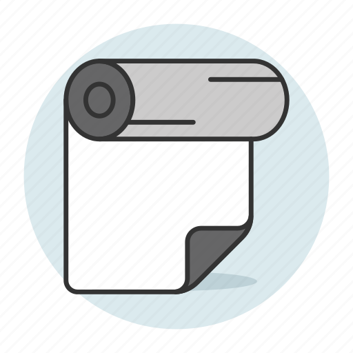 Thermal, receipt roll, roller, printing, paper, paper roll icon - Download on Iconfinder