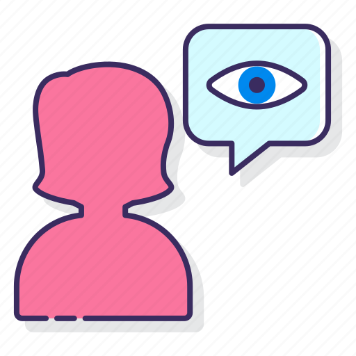 Eye, female, vision, witness icon - Download on Iconfinder