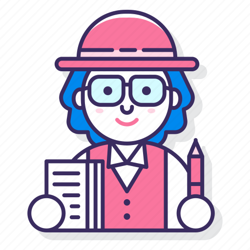 Assistant, pi, woman icon - Download on Iconfinder