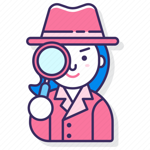 Investigator, private, woman icon - Download on Iconfinder