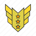 badge, insignia, military rank, rank, seal, status
