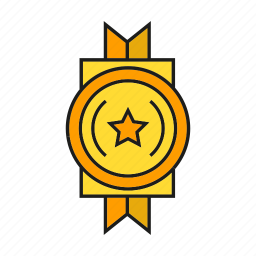 Award, prize, reward, ribbon, star, success, win icon - Download on Iconfinder