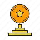 achievement, award, prize, reward, success, trophy, win